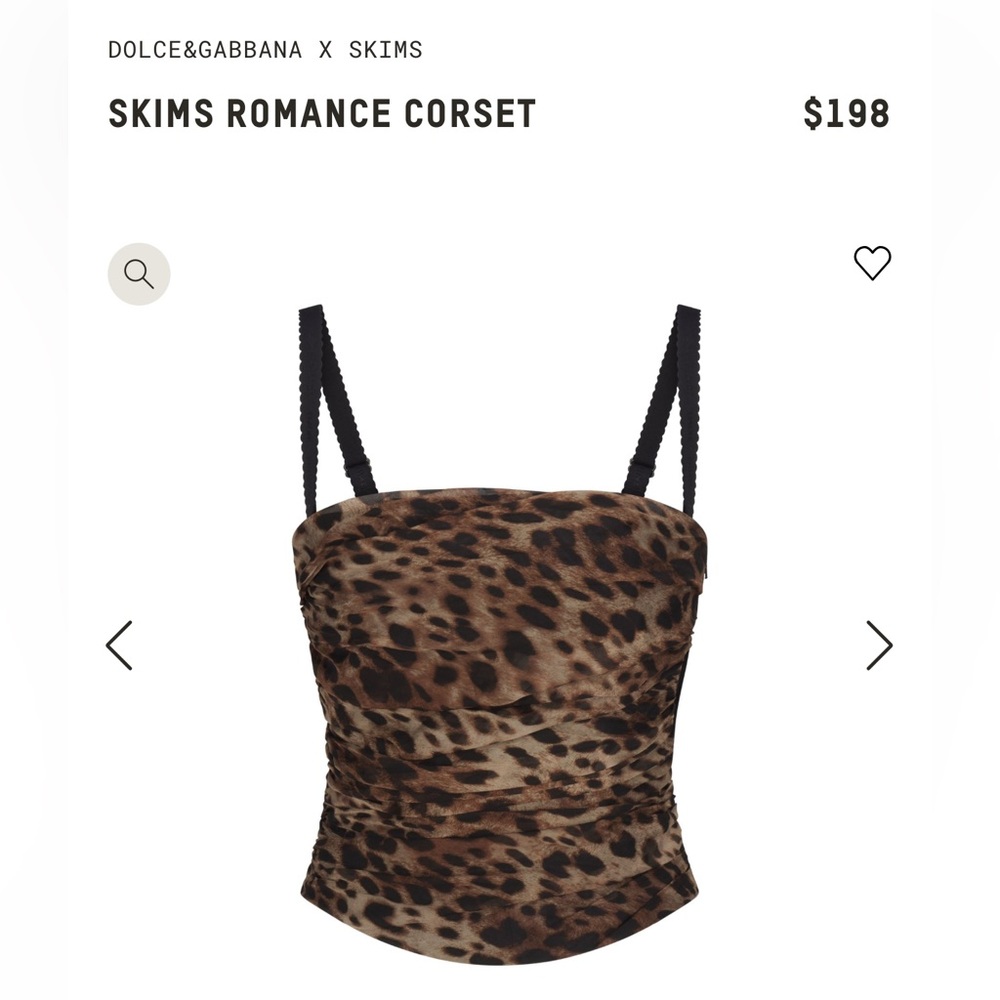 SKIMS DOLCE Gabbana Corset